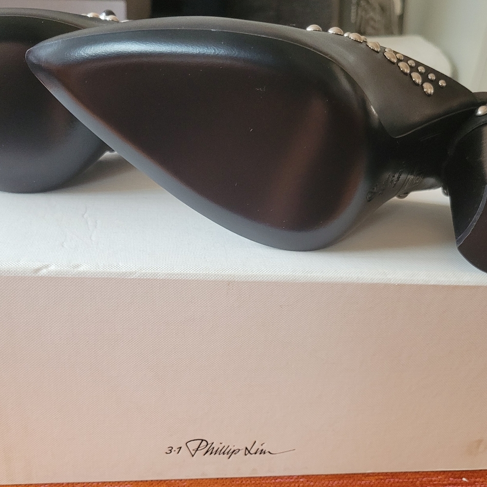 **HP** 3.1 PHILIP LIM Studded Black Leather Booties - Picture 14 of 16